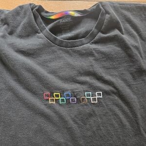 VANS Together As Ourselves Pride Shirt XXL LGBTQ Rainbow 100% Cotton